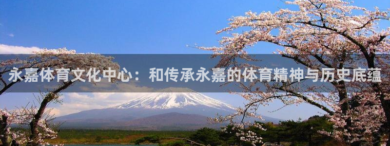 3377体育官网下载软件:永嘉体育文化中心:和传承永嘉的体育